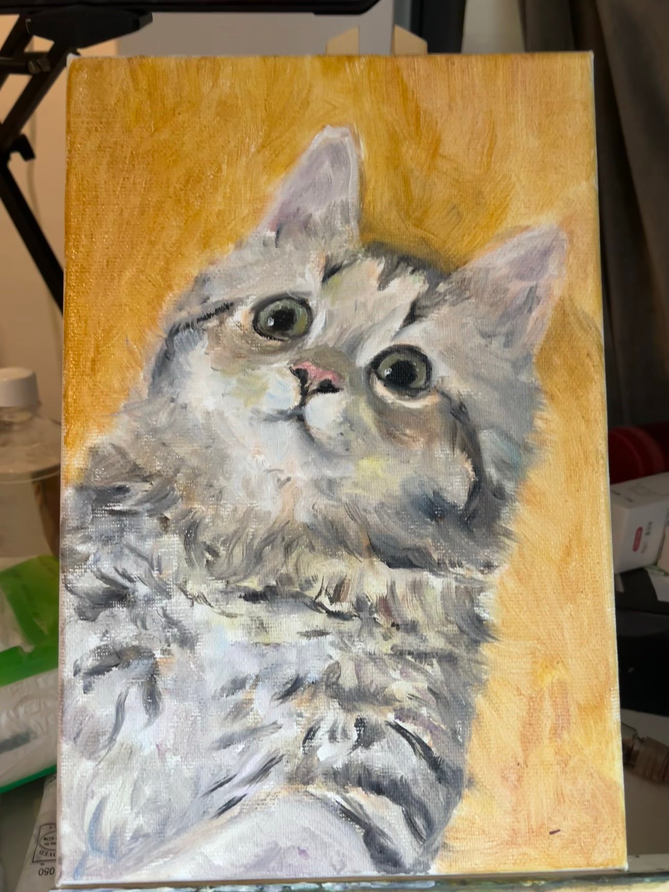 Custom handmade pets oil painting