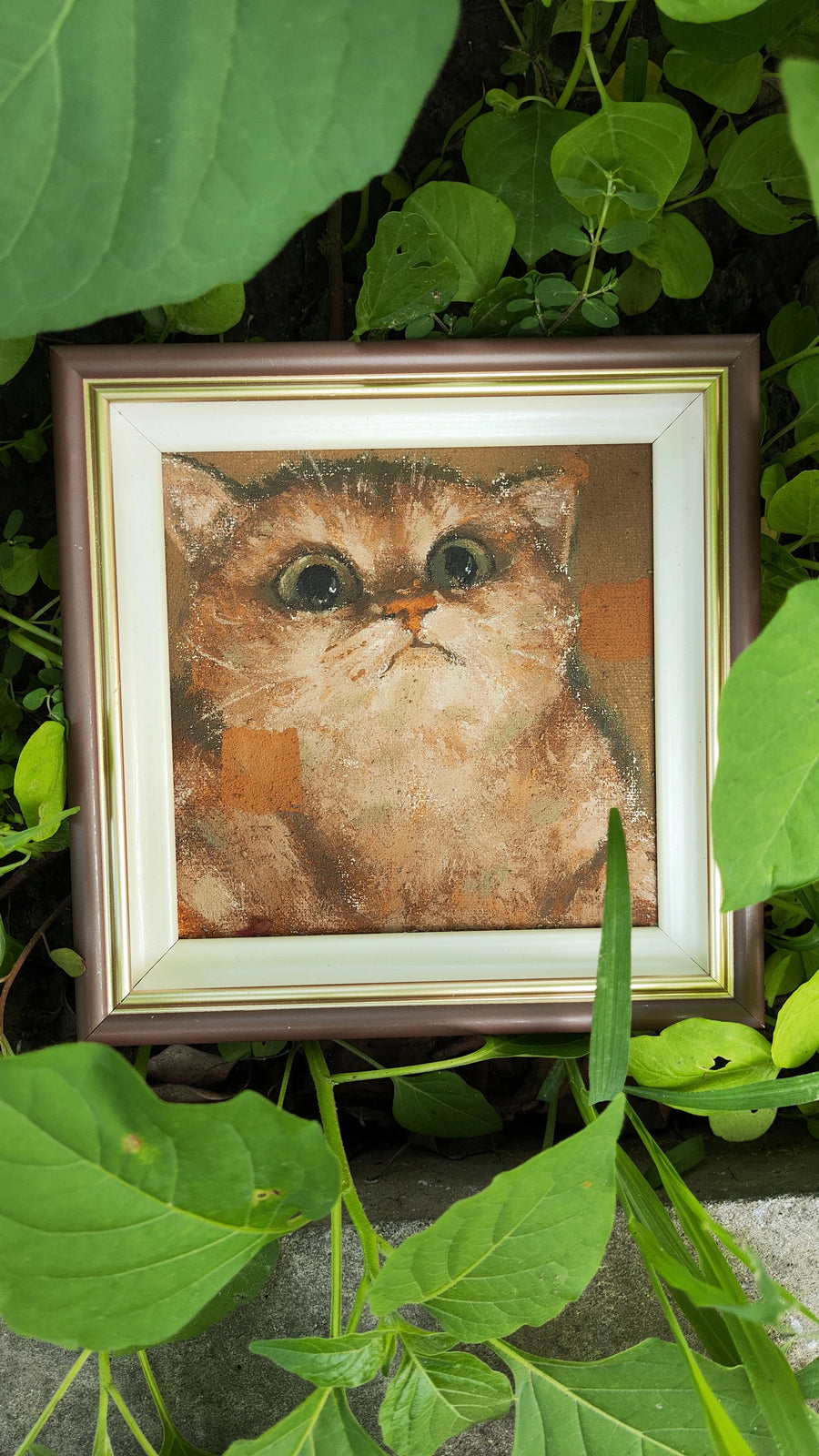 Natural soil pets oil painting