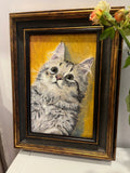 Custom handmade pets oil painting