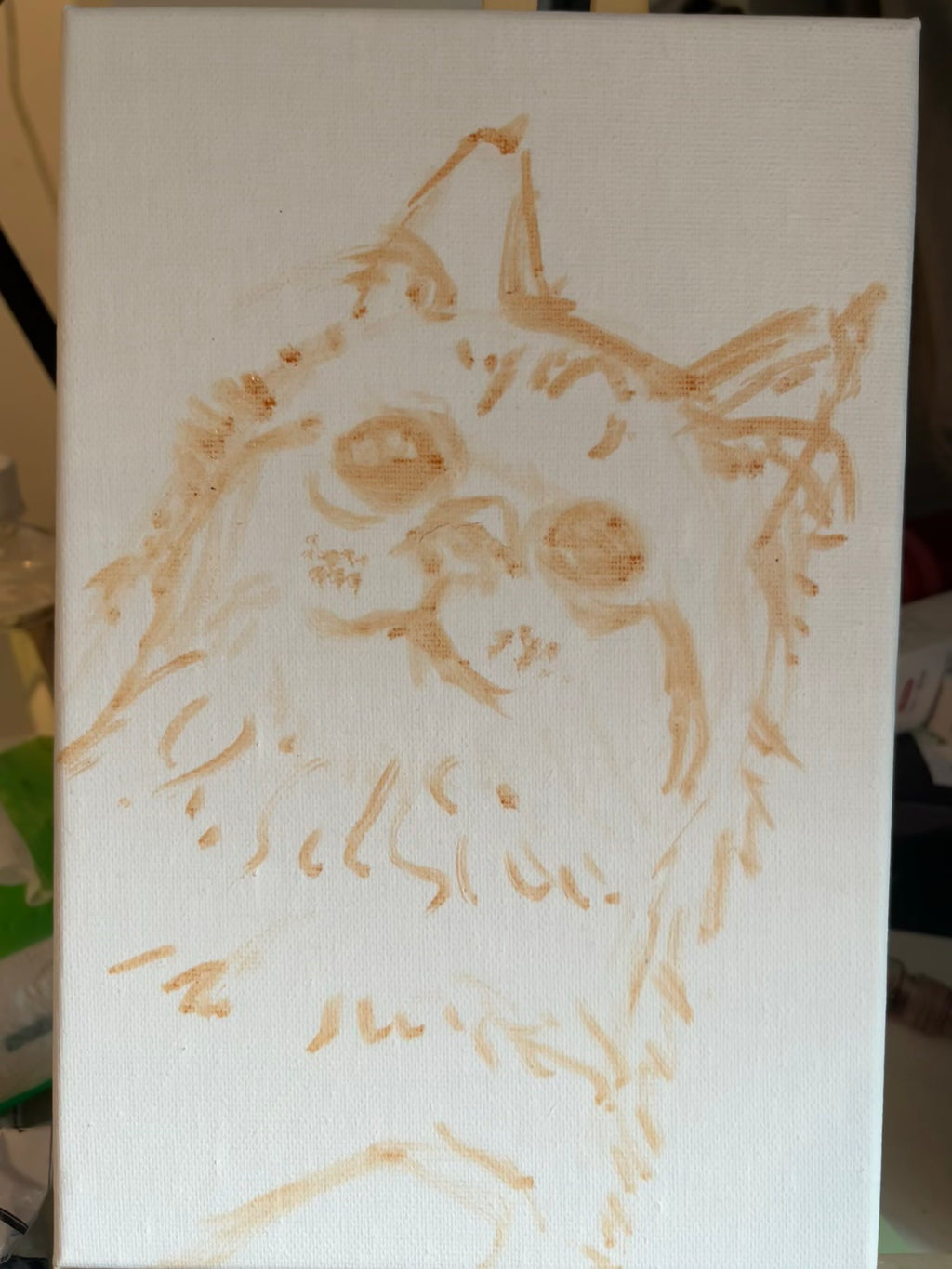 Custom handmade pets oil painting