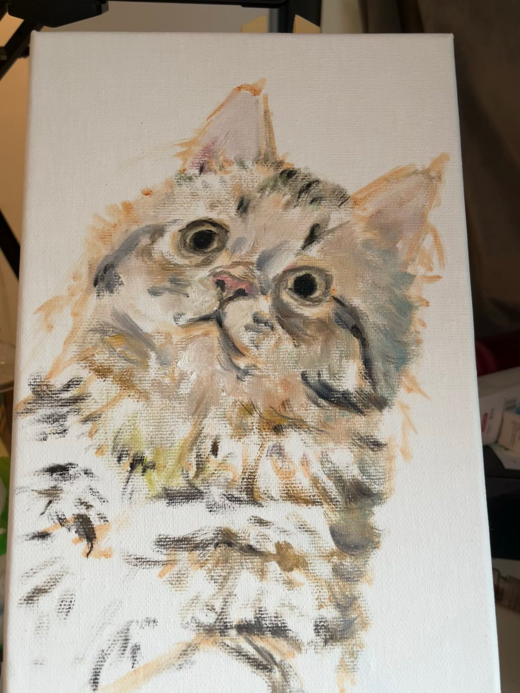 Custom handmade pets oil painting